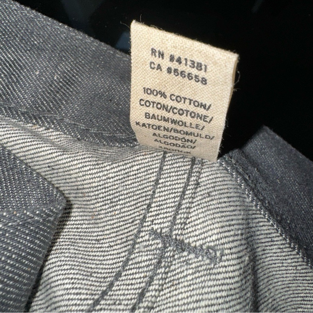 EUC RRL Selvedge Japanese Denim Jeans Grey Men Size 31w 34l Black Label Slim Fit - Picture 10 of 11
